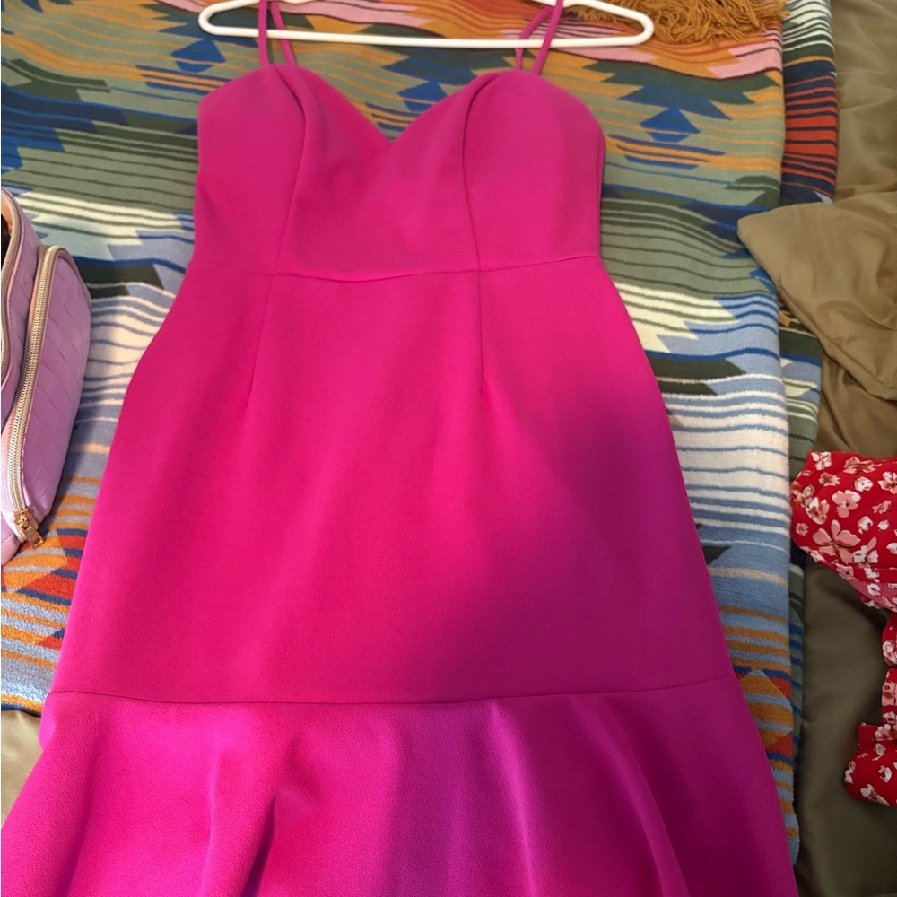 Vibrant Pink Sleeveless Dress